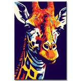 Giraffe Painting by Numbers Pop Art