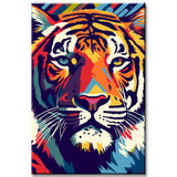 Lion portrait - painting by numbers