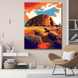 Uluru Ayers Rock Painting by Numbers