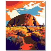 Uluru Ayers Rock Painting by Numbers
