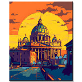 Paint by Numbers of St. Peter's Basilica in Rome
