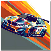 Bmw Racing Car Painting by Numbers