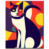 Ornate Calico Cat - Painting by Numbers