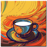 Coffee table - painting by numbers