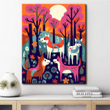 Painting by Numbers for Children Dogs in The forest