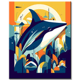 Painting by Numbers for Children Whale