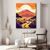 Painting by Numbers Volcanic Mountain Africa