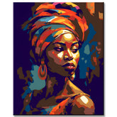 Painting by Numbers Female Portrait Black Woman