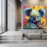 Paint by Numbers Koala Bear Painting with Flowers