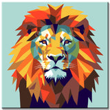 Paint by Numbers 3D Polygon Painting Lion
