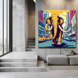 Painting by numbers Colorful elephant in New York