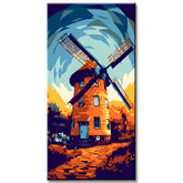 Painting by Numbers Windmill Dusk
