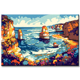 Painting by Numbers Cliffs Landscape Sea