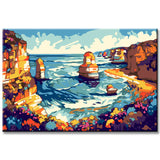 Painting by Numbers Cliffs Landscape Sea