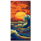 Paint by Numbers Painting Sunset by The Sea