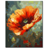 Enchanted Poppy Flowers: Paint by Numbers