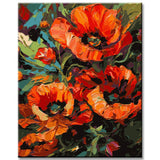 Sensual Poppies: Painting by Numbers
