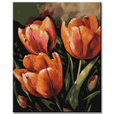 Enchanting Tulips Painting by Numbers