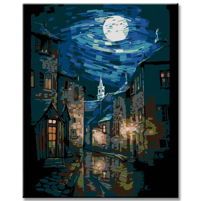 Dreamy Seascape - Painting by Numbers