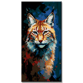 Wild Cat Painting by Numbers
