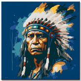 Portrait of Indian Chief - Paint by Numbers
