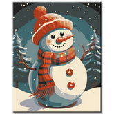 Paint by Numbers for Kids Snowman
