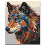 Painting by Numbers Wolf Portrait