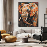 Paint by Numbers Elephant Portrait Painting