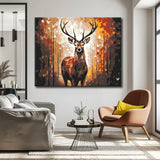 Painting by Numbers Golden Deer in The forest