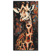 Paint by Numbers Giraffe Painting