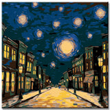 City view - paint by numbers