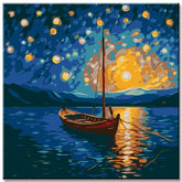 Moonlight Reflection - Painting by Numbers