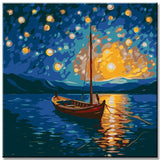 Moonlight Reflection - Painting by Numbers