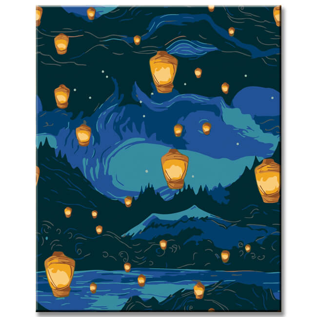 Lantern Lights - Paint by Numbers