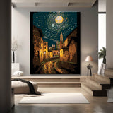 Mysterious Starry Night - Painting by Numbers