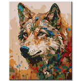Painting by Numbers Wolf Head