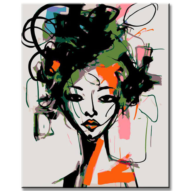 Women Portrait Artwork - Paint by Numbers