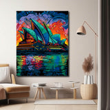 Lively Sydney Opera House Painting by Numbers