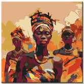 People Africa Tribe Painting by Numbers