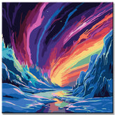 Sky Lights Polar Night Painting by Numbers