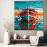 Boat by The Sea Painting by Numbers