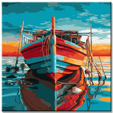 Boat by The Sea Painting by Numbers
