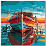 Boat by The Sea Painting by Numbers