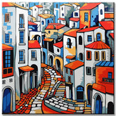 City Panorama Greece Painting by Numbers