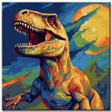Dinosaur Children's Motif Painting by Numbers