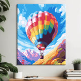 Balloon Ride in The Mountains Paint by Numbers