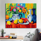 Colored Still Life Painting by Numbers