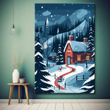 Winter Landscape At Night Painting by Numbers
