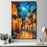 Old Town italy At Night Painting by Numbers