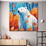 Polar Bear in Autumn Painting by Numbers